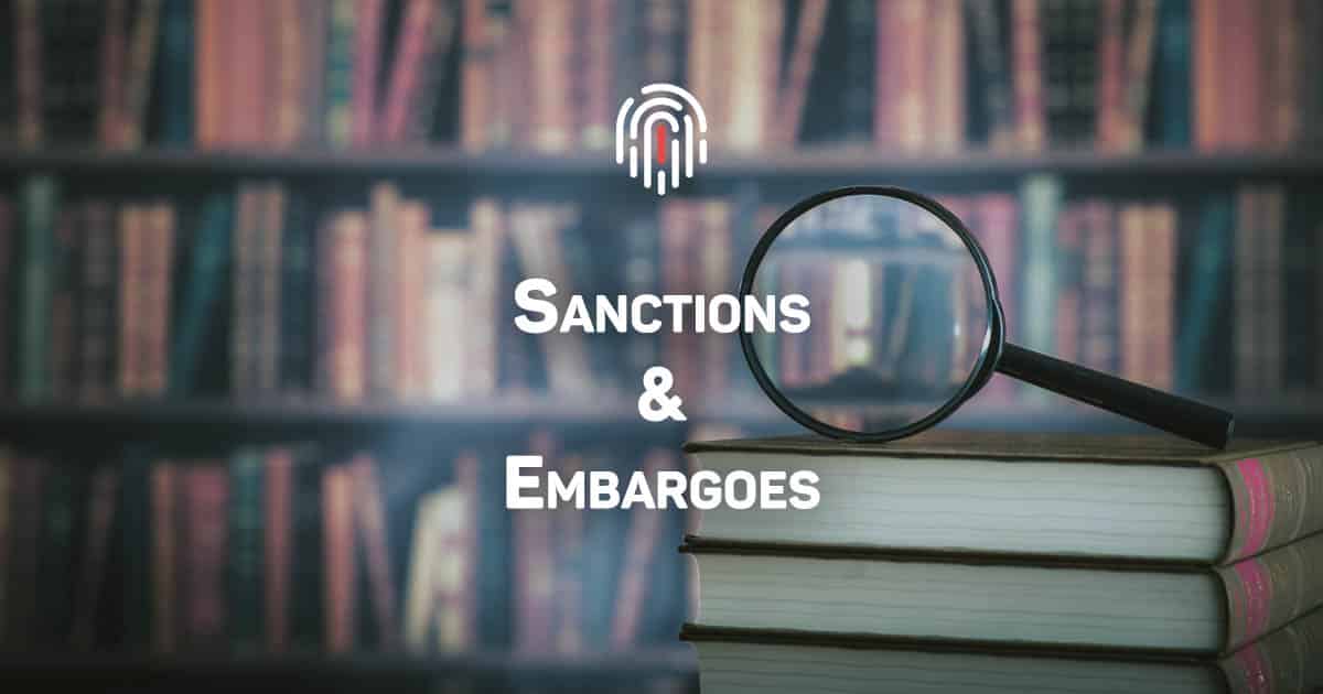 Sanctions and Embargoes