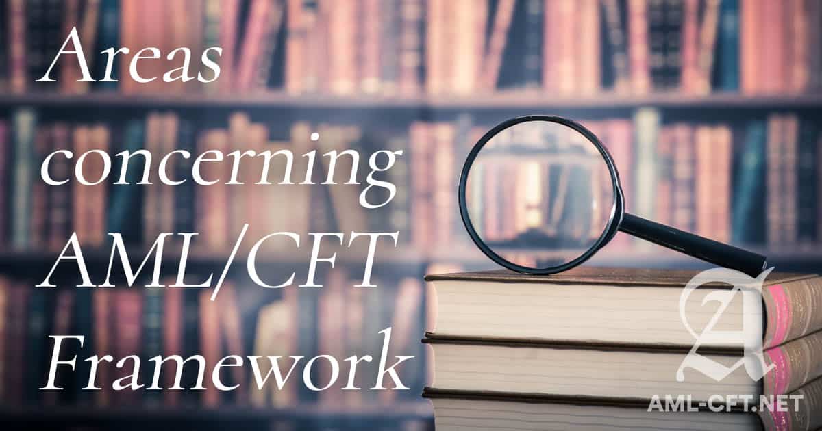 Areas concerning AMLCFT Framework | AML-CFT