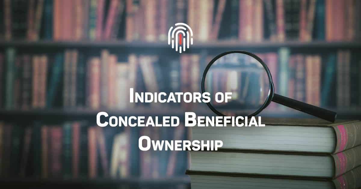 Indicators of Concealed Beneficial Ownership